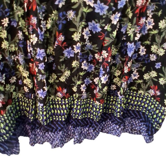 La Cera nwt shirt womens size 3x floral tunic rayon *small flaw - Picture 3 of 6